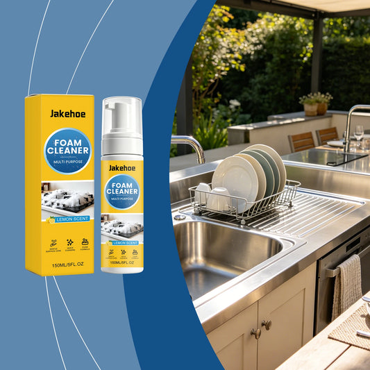 Jakehoe Lemon Foam Cleaner | Kitchen & Bathroom Stain Remover Foam Surface Cleaner Peaceful Pleasures Health and Wellness
