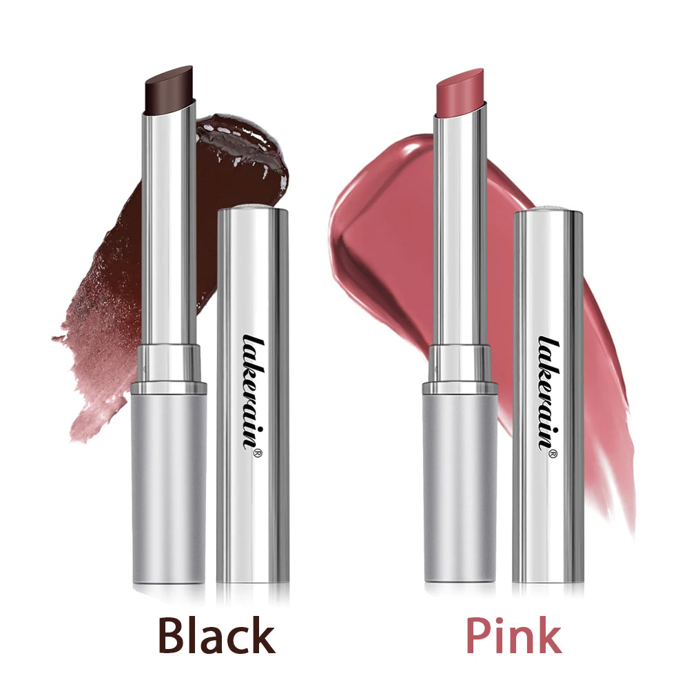 Lakerain Nearly Lipstick Colorless Lip Balm Long Lasting Hygienic Moisturizing Lips Plumper Nourish Makeup Lip Care Cosmetics Peaceful Pleasures Health and Wellness black and pink