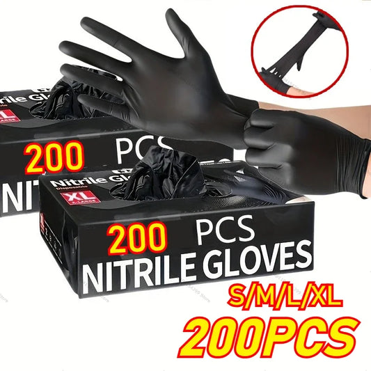 Black Disposable Nitrile Gloves Latex & Powder Free – 100 Pack Disposable Nitrile Gloves Oasis Select