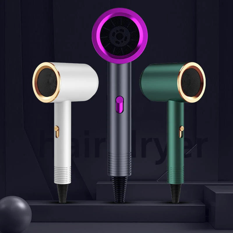 New High-Speed Hair Dryer High-Power Negative Ion Cold And Hot Ultra Silent Professional Hair Dryer For Home Hair Salons Peaceful Pleasures Health and Wellness