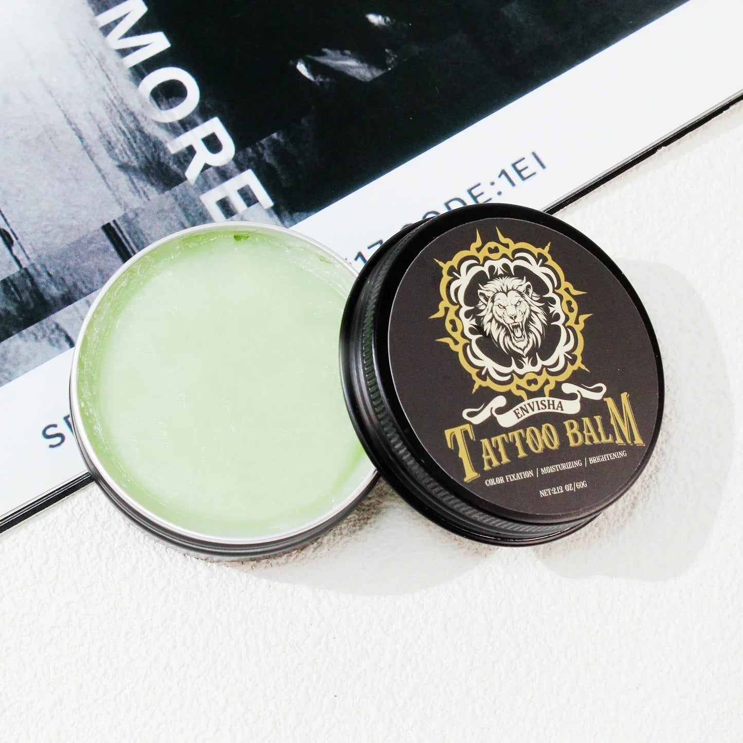 ENVISHA Tattoo Aftercare Balm – Moisturizing, Color-Fixing & Non-Irritating Peaceful Pleasures Health and Wellness
