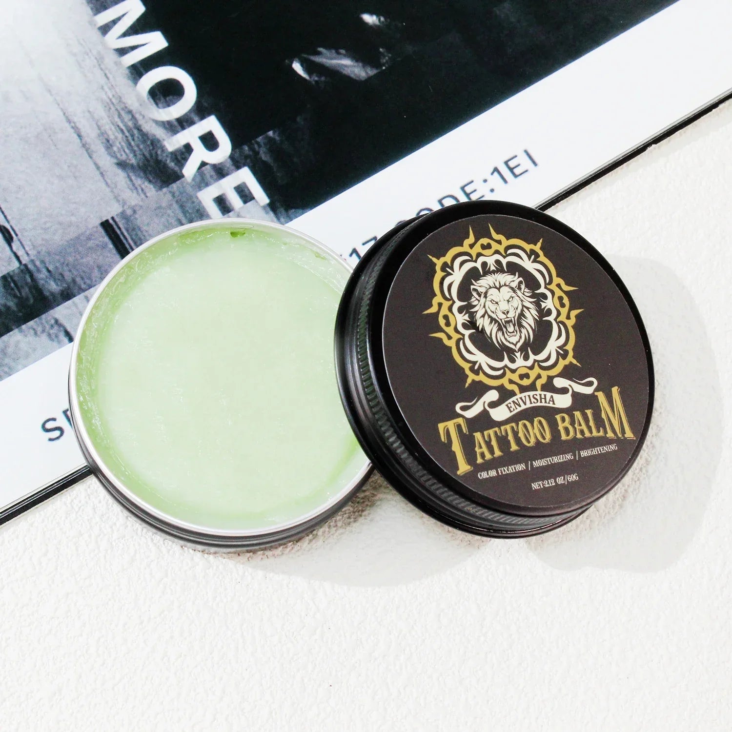 ENVISHA Tattoo Aftercare Balm – Moisturizing, Color-Fixing & Non-Irritating Peaceful Pleasures Health and Wellness