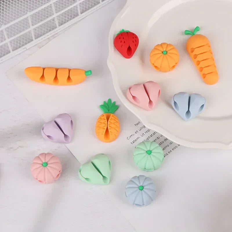 Cute Pineapple Cable Winder Cord Organizer Clips – 2/4 Pack