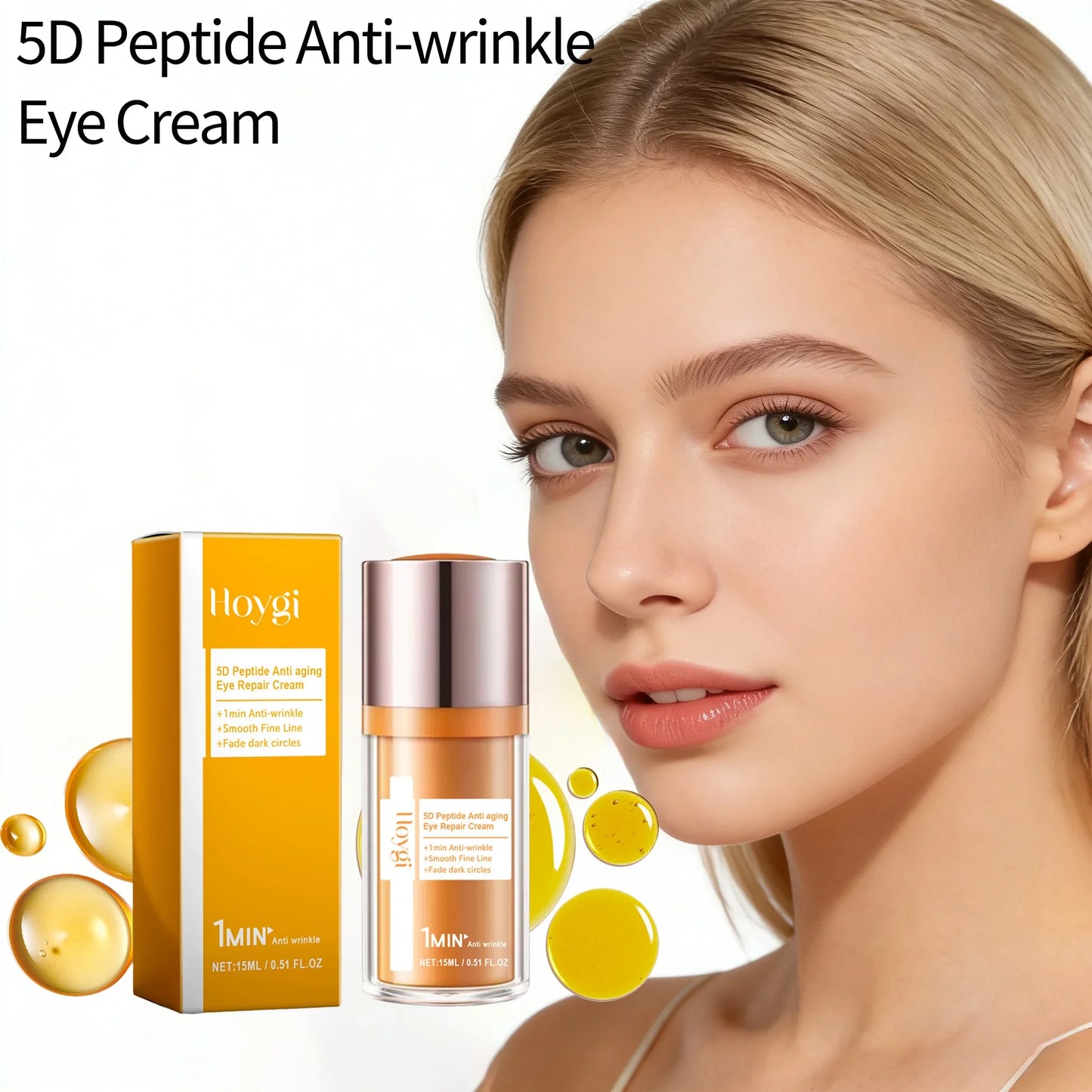 HOYGI 5D Peptide Eye Cream – Dark Circles & Anti-Wrinkle