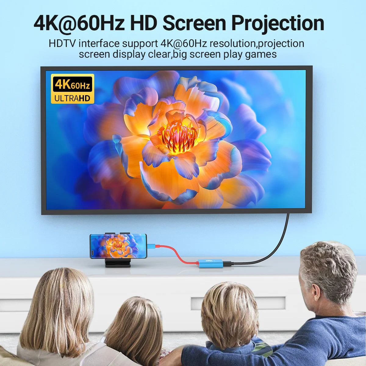 4K 60Hz Docking Station for Nintendo Switch 2 | Portable USB-C Hub