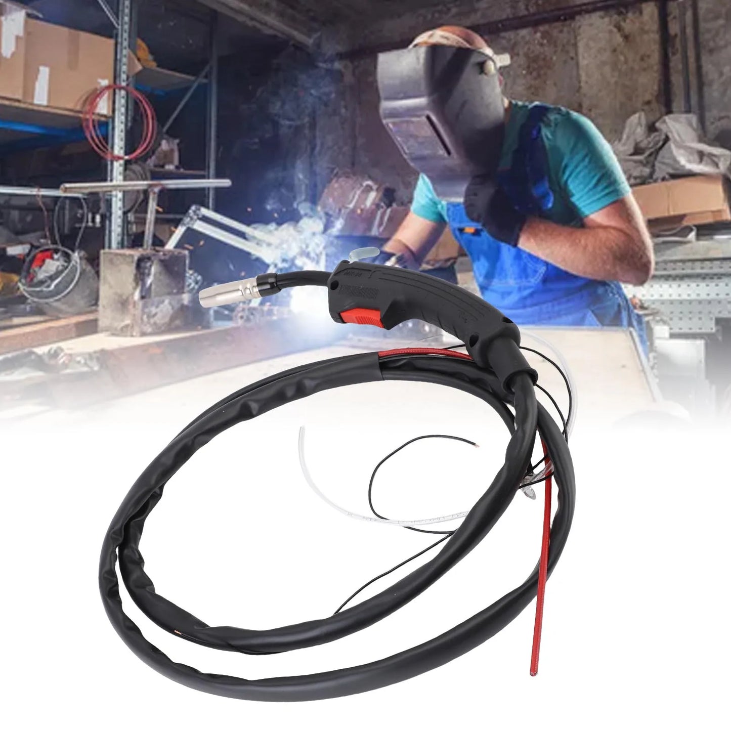 MIG Welding Torch Kit Ergonomic MIG Welding Torch Replacement 2 Meter 160A-200A Rubber Hose for CO2 Gas Protective Welding Gun Peaceful Pleasures Health and Wellness