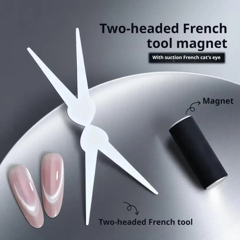 2-in-1 French Cat Eye Nail Magnet Stick | DIY Manicure Tool