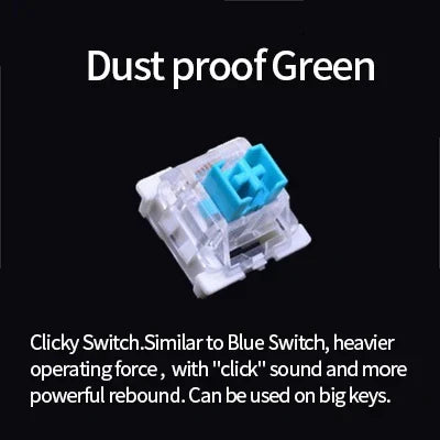 Dustproof Mechanical Keyboard Switches – Clicky Linear Tactile