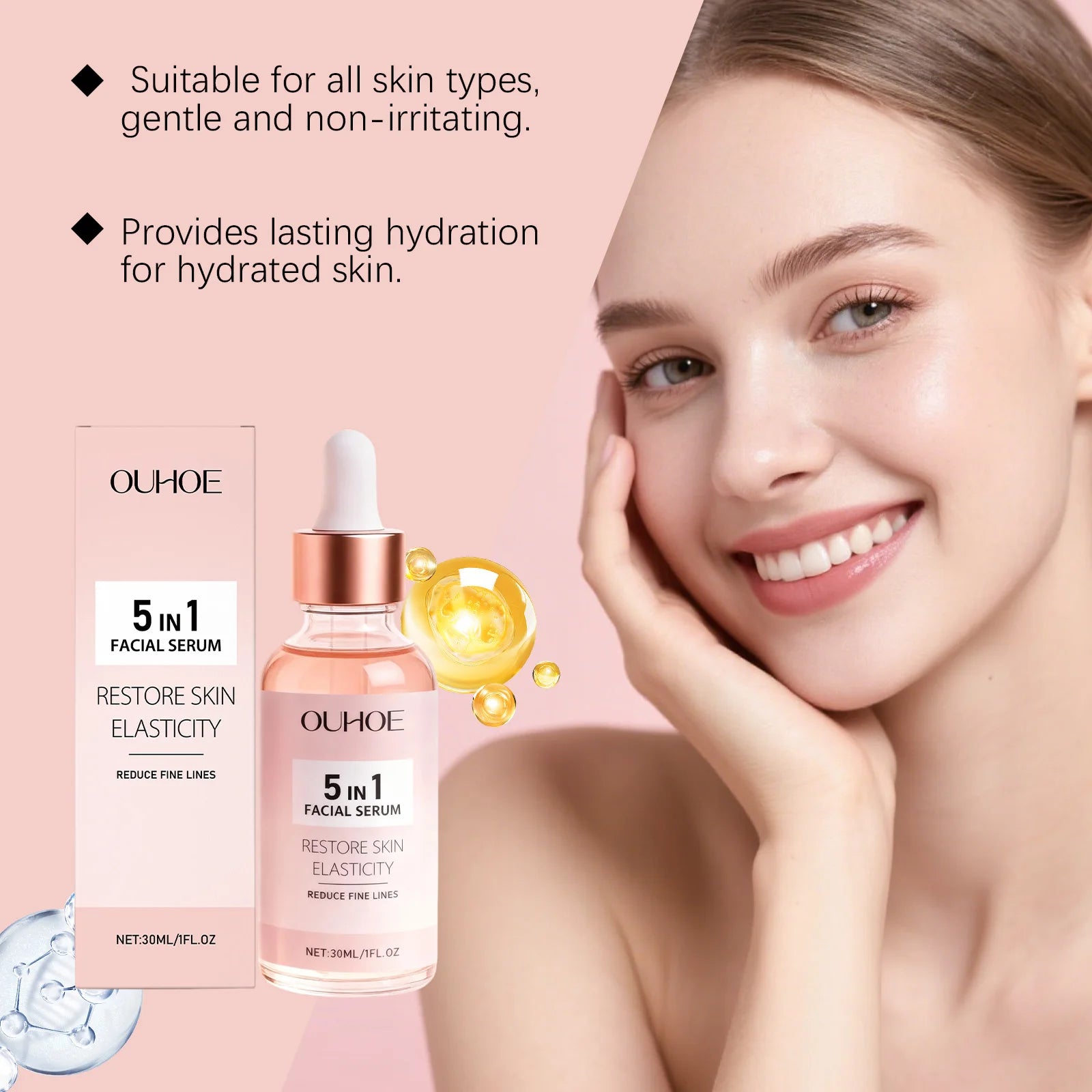 Antioxidant 5-in-1 Facial Serum | Brighten, Tighten & Fade Dark Spots Brightening Face Serum Peaceful Pleasures Health and Wellness