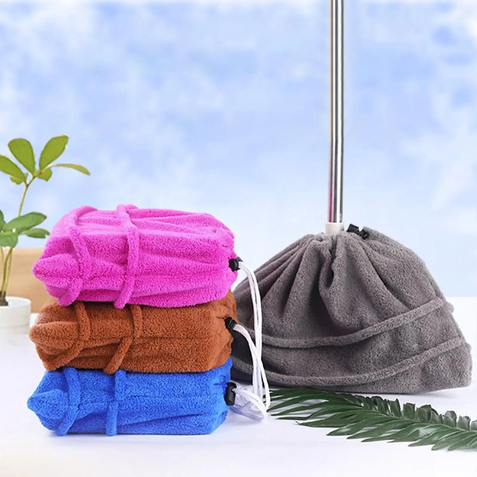 Reusable Broom Cover - Washable Microfiber Mop Covers, Tight Fit Cleaning Supplies for Kitchen, Apartment, Hotel, Dorm Room Peaceful Pleasures Health and Wellness