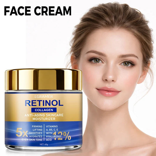 Retinol Face Cream – Collagen & Hyaluronic Acid Moisturizer Face Moisturizer Cream Oasis Select