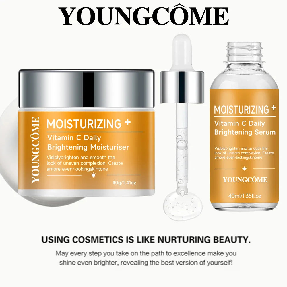 Vitamin C Serum & Moisturizer Set – Brighten & Hydrate Skin