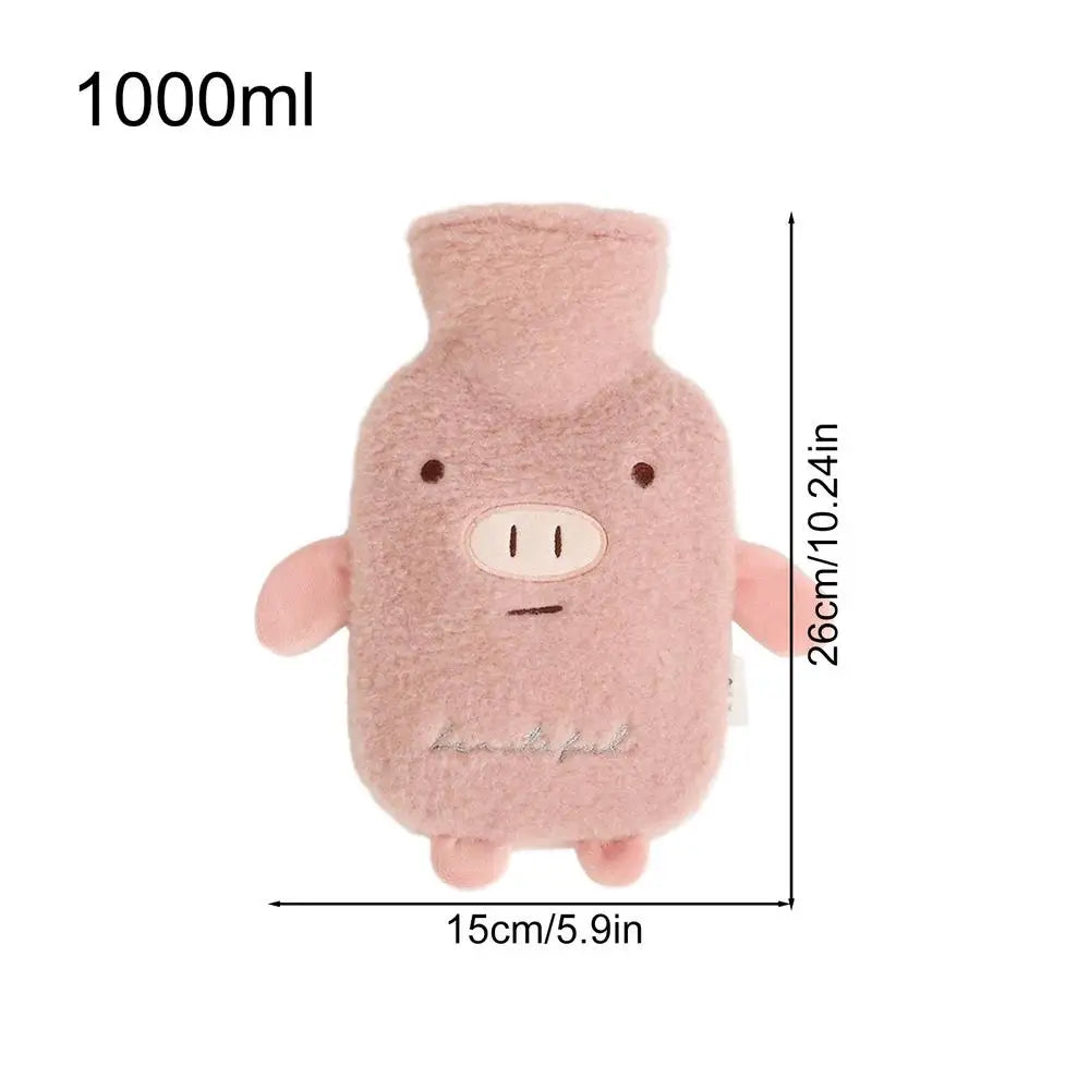1L Cartoon Hot Water Bottle – Neck, Back & Hand Warmer