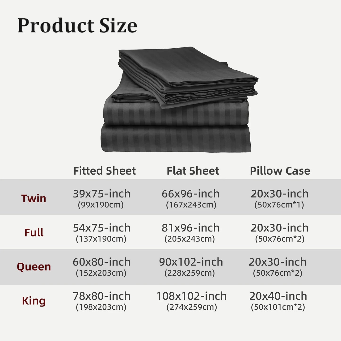 Battilo 4-Piece Luxury Bed Sheets Set | Twin Full Queen King