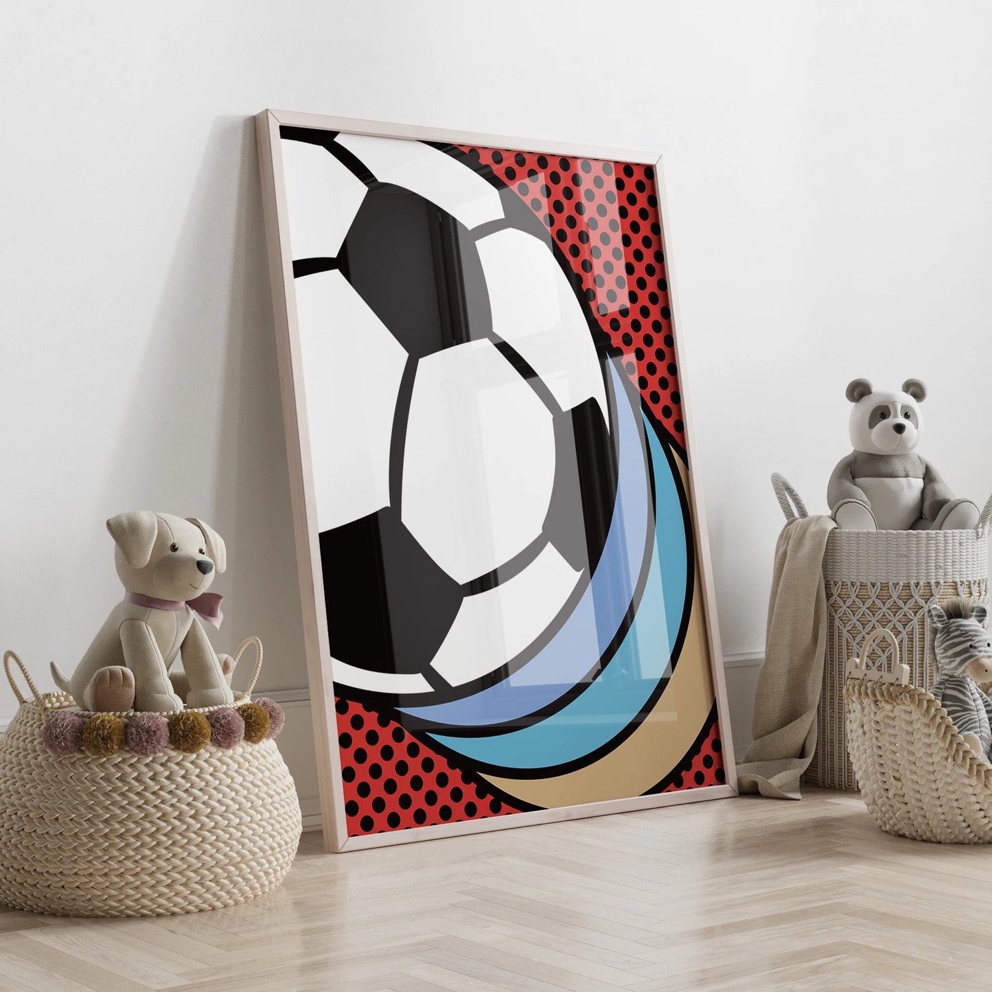 Personalized Football Canvas Wall Art | 3-Piece Sports Print