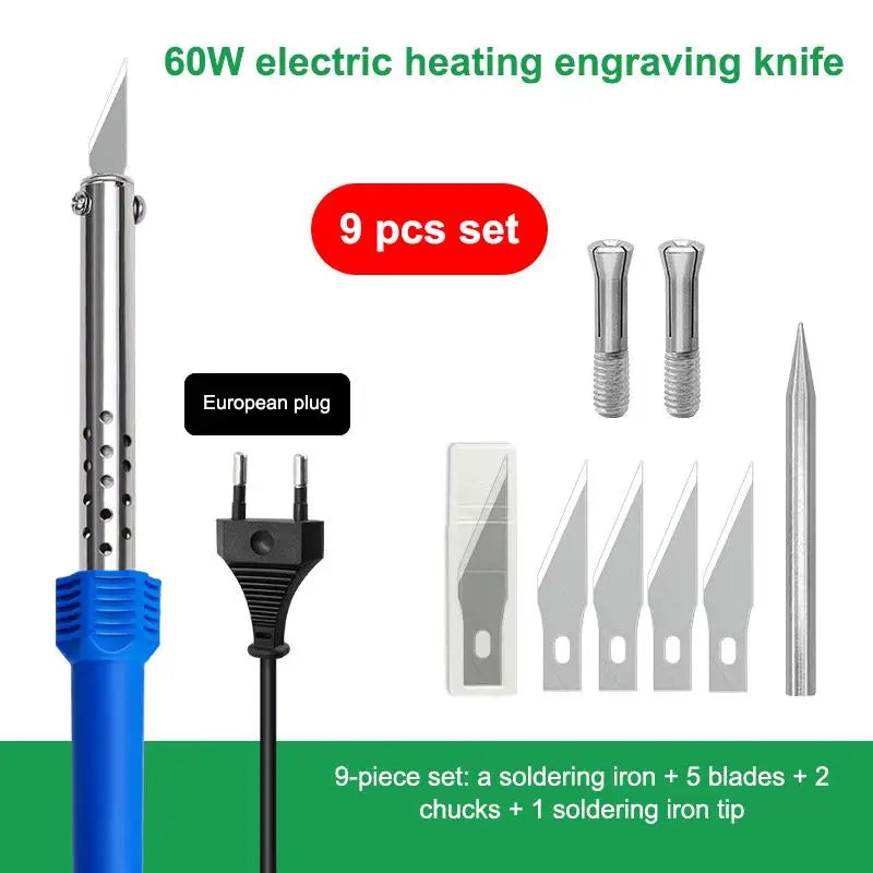 Electric Hot Knife Cutter & Soldering Iron DIY Kit | 1–10 Pcs