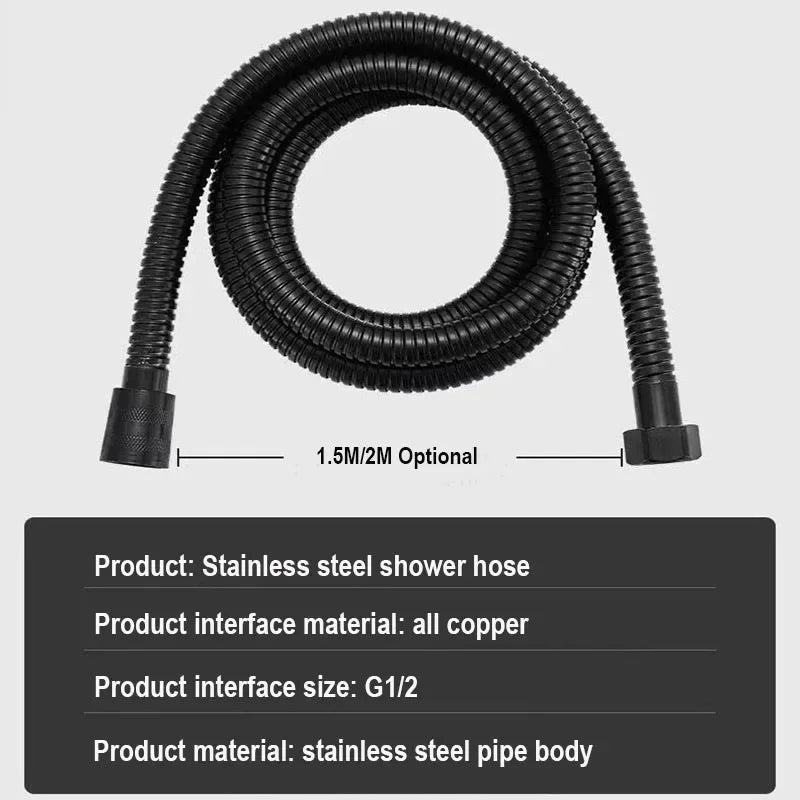 SUS304 Stainless Steel Flexible Shower Hose 1.5M / 2M