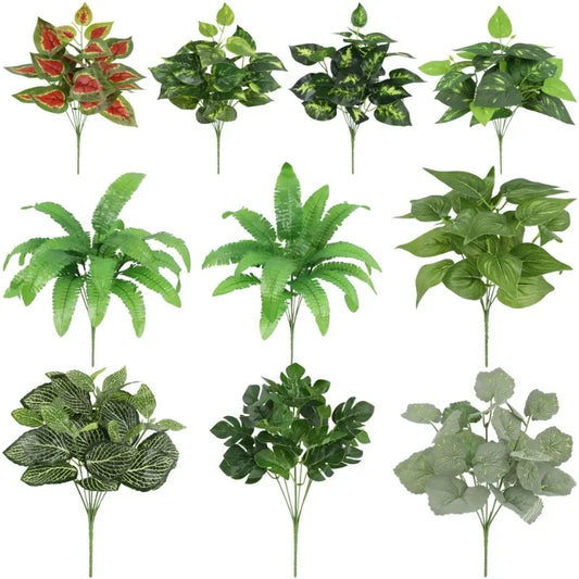Artificial Silk Taro & Dieffenbachia Leaf Plant – Home Decor Artificial Silk Plant Peaceful Pleasures Health and Wellness