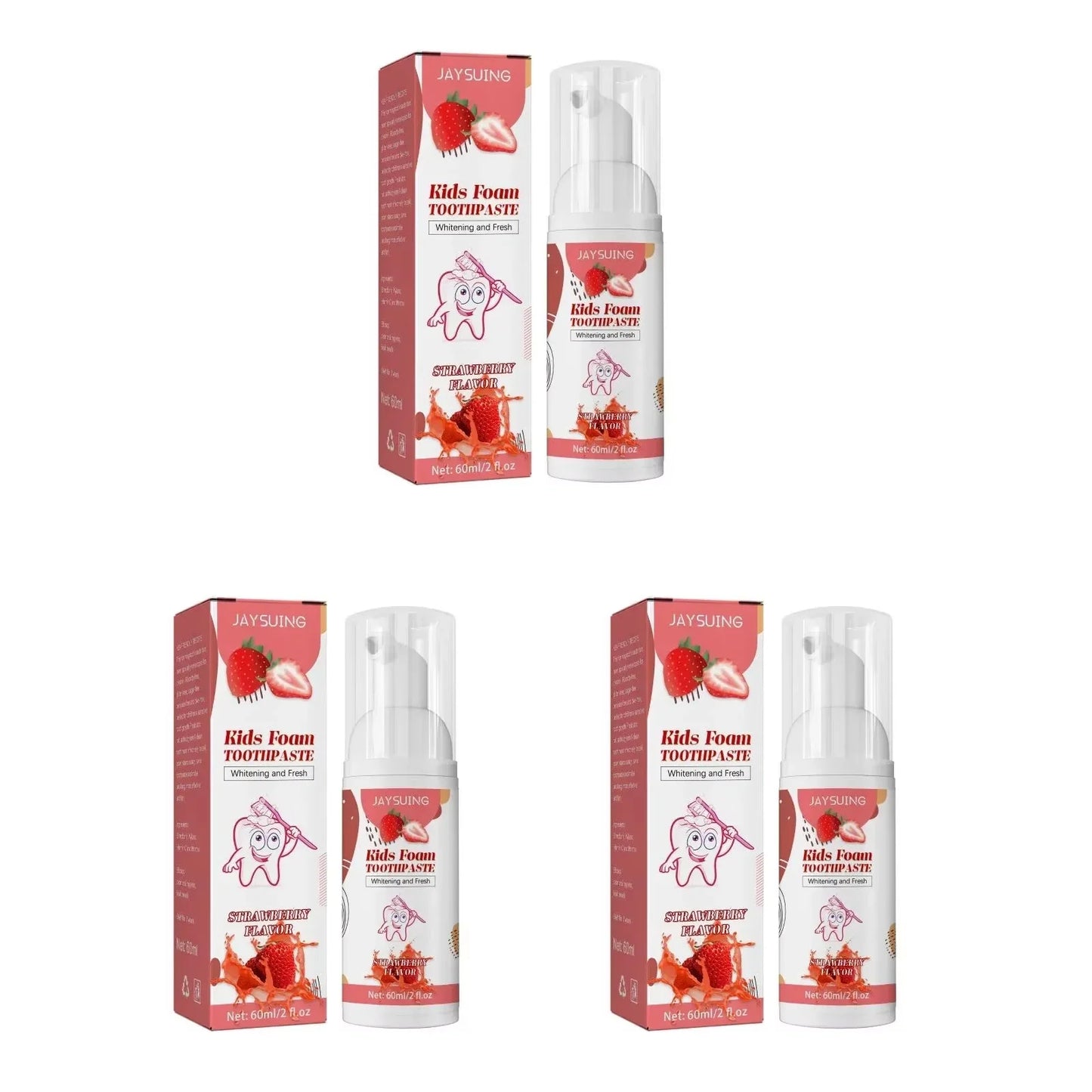 Kids Foam Toothpaste – Whitening, Stain Removal & Gum Care