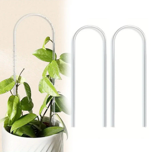 2pcs U-Shaped Acrylic Plant Climbing Frame & Support Stakes Plant Support Stakes Oasis Select