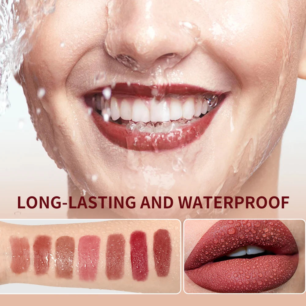 Miss Queen Strawberry Lip Clay High-coverage Matte Finish Long Lasting Color Anti-smudge Delicate Gentle Moisturizing Lipstick Peaceful Pleasures Health and Wellness