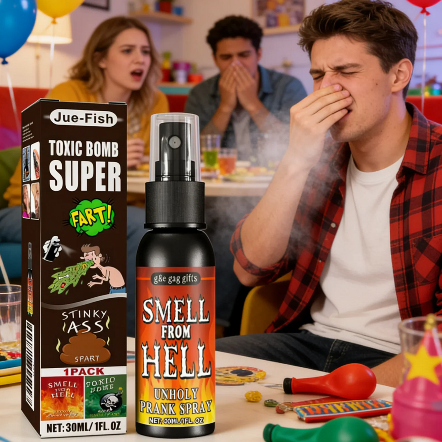 Fart Spray Prank 30ml – Non-Toxic Stink Bomb Gag Gift