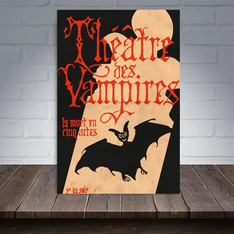 Théâtre Des Vampires Gothic Vampire Canvas Art Print | Wall Decor Canvas Art Print Peaceful Pleasures Health and Wellness