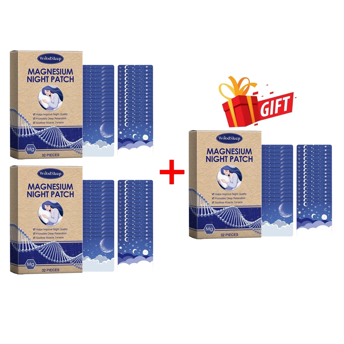 Woodsleep Lavender Herbal Sleep Patch – 32 Nighttime Stickers