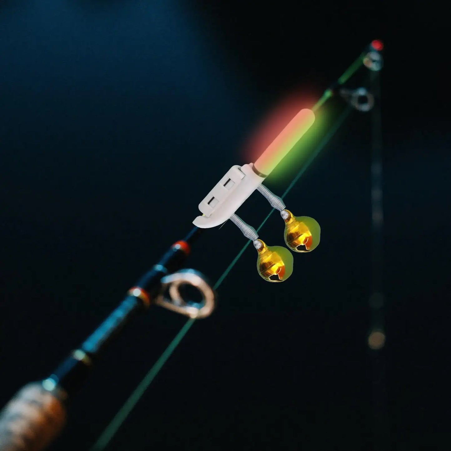 LED USB Rechargeable Night Fishing Rod Tip Light & Bite Alarm