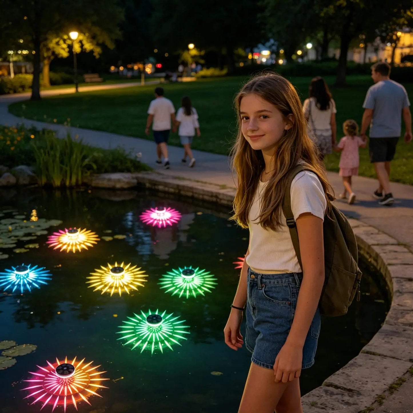 Solar RGB Floating Pool Lights | Color Changing LED IP68