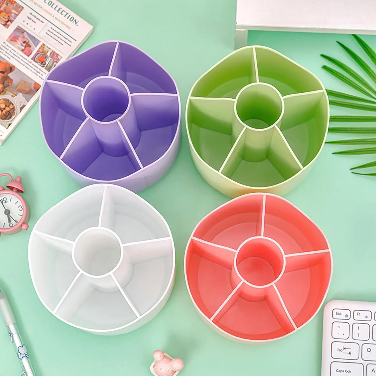 Rotating Pen Holder Organizer 360 Degree Spinnings Desktop Storage For Pens Markers Brushes, Space Saving Desk Organizer Peaceful Pleasures Health and Wellness
