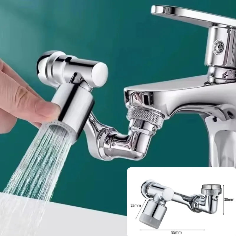Rotatable Multifunctional Extension Faucet Aerator Kitchen Sink Faucet Extender Adapter Bathroom Tap Swivel Robotic Arm Sink Fit Peaceful Pleasures Health and Wellness
