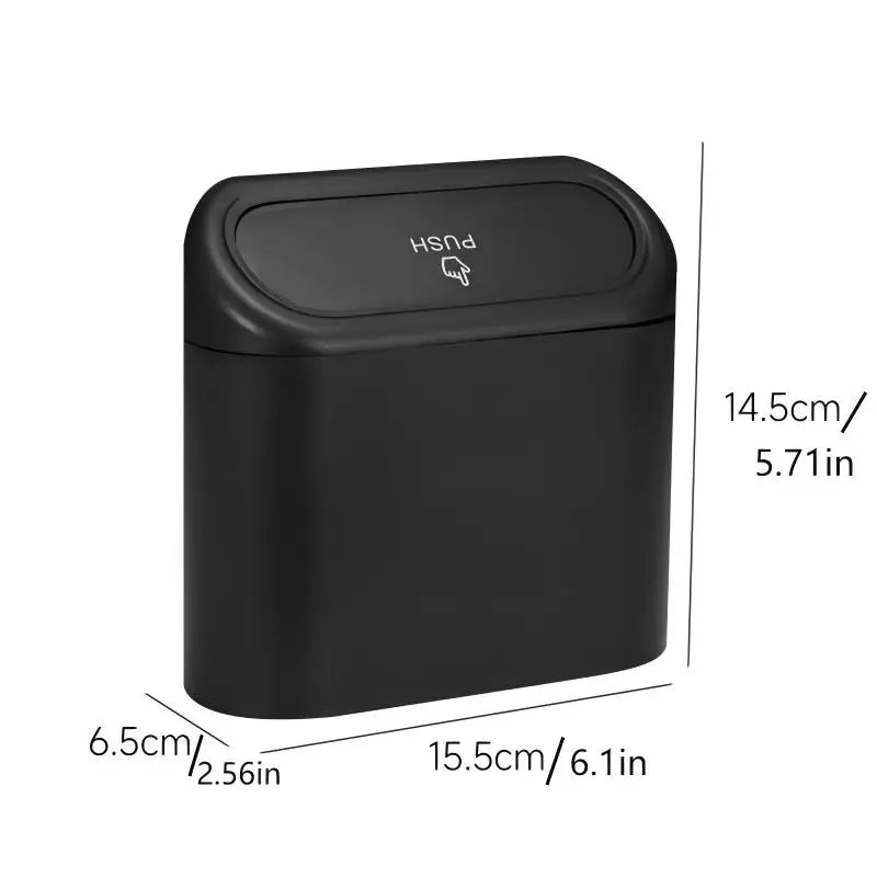 Lidded car trash can, creative trash bin, car storage box with waterproof sealing Peaceful Pleasures Health and Wellness