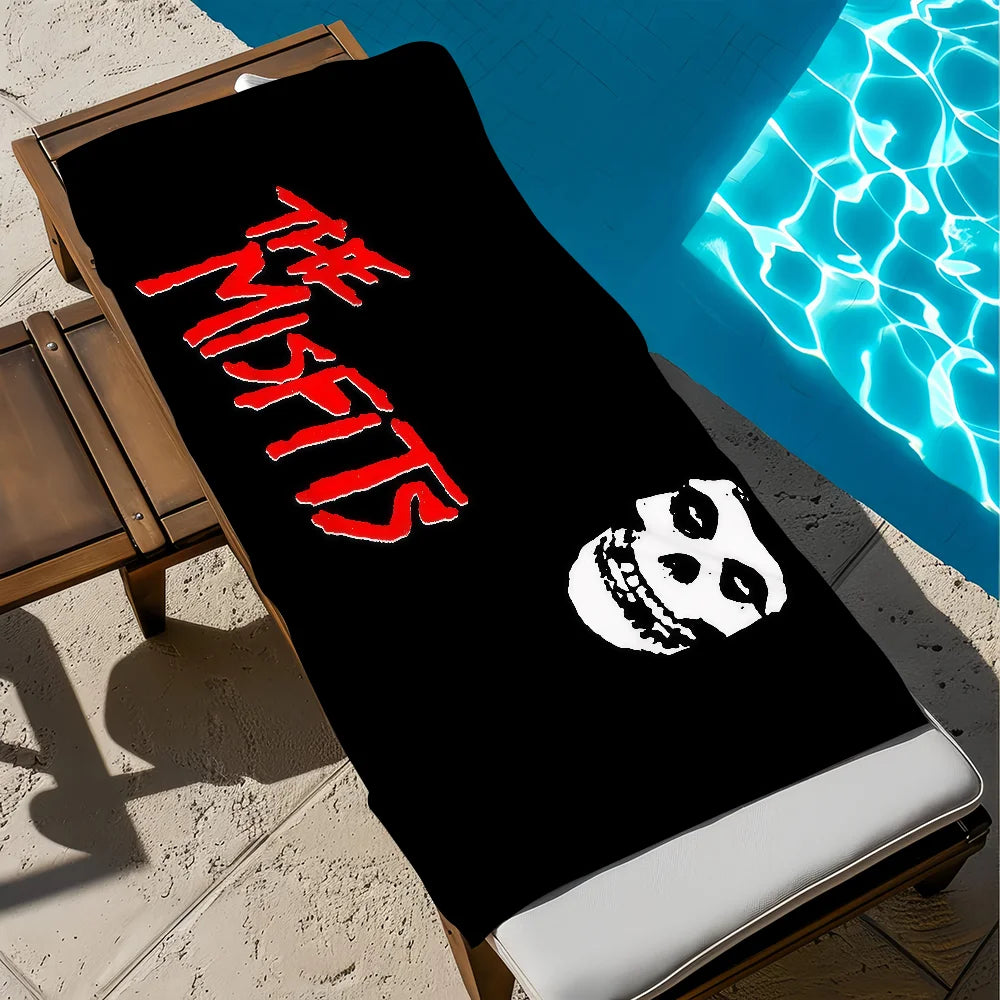 Misfits Rock Band Quick-Dry Beach Towel | Gym, Travel & Pool