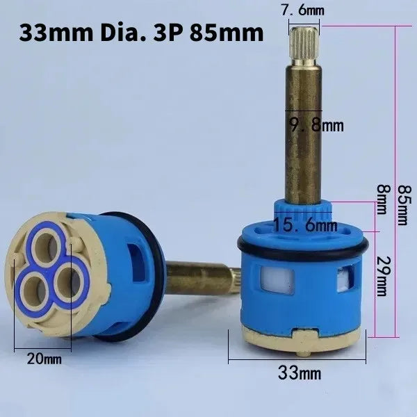 Ceramic Faucet Cartridge Replacement 26–37mm Water Mixer Valve