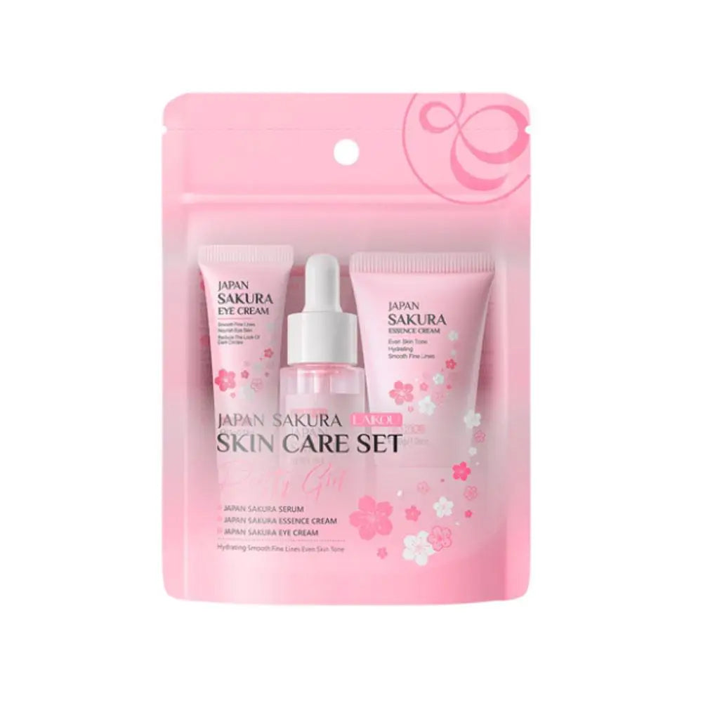 LAIKOU Sakura Skin Care Set – Serum, Toner, Eye Cream & More