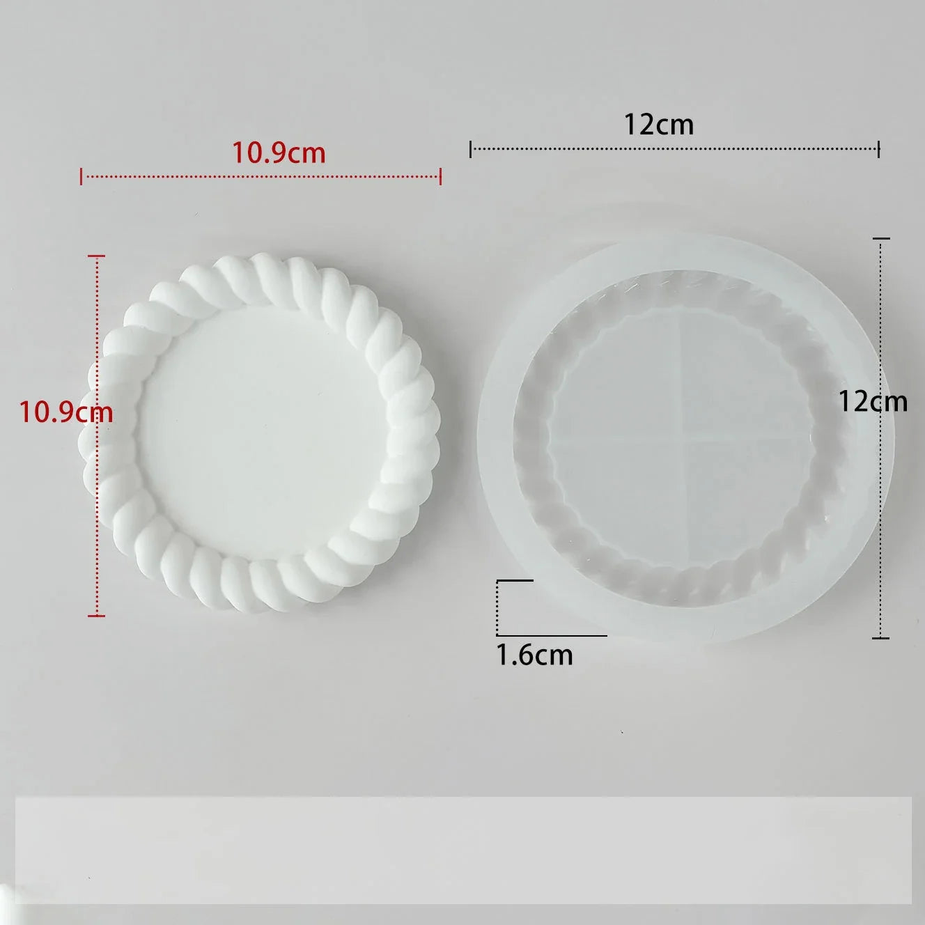 Bubble Tray Silicone Mold – Resin, Plaster & Coaster DIY Casting