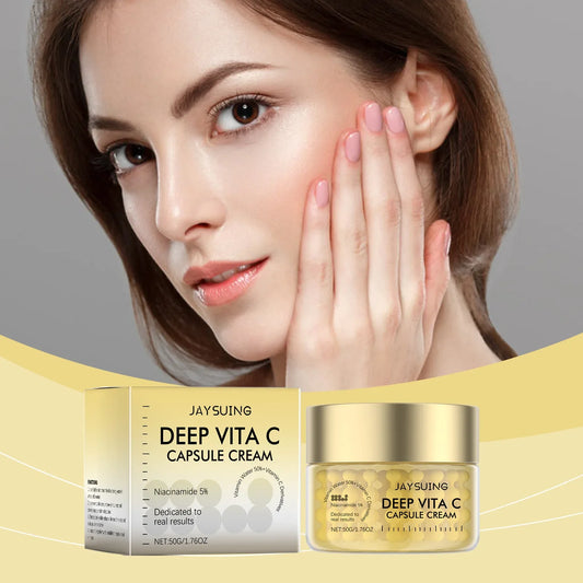 Jaysuing Vitamin C Gold Capsule Face Cream | 50g Brightening Brightening Face Cream Oasis Select