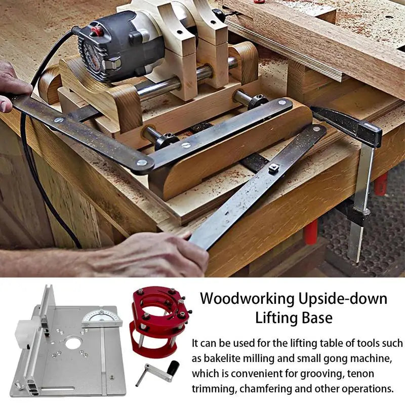 Aluminum Router Lift Kit for Woodworking Tables – Anti-Rust Router Lift System Peaceful Pleasures Health and Wellness