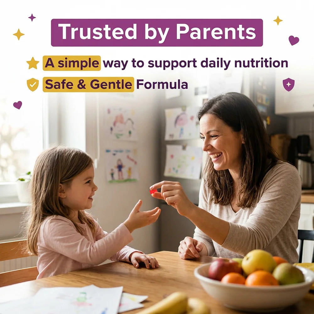 Kids' Focus Gummies, with Ginkgo Biloba, Potassium, Improve Children's Focus and Attention, Enhance Brain Function Peaceful Pleasures Health and Wellness