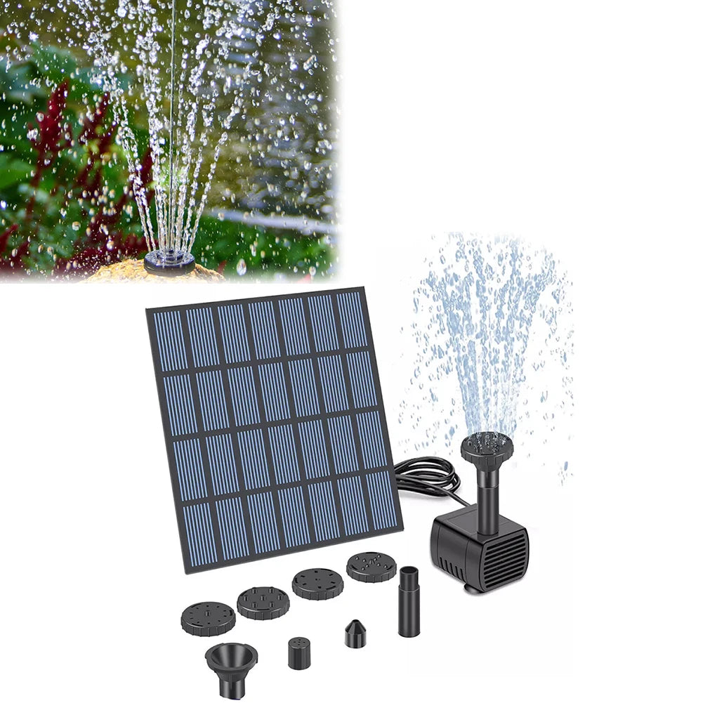 Solar Powered Fountain & Pond Pump – Garden, Pool & Aquarium Water Feature Peaceful Pleasures Health and Wellness