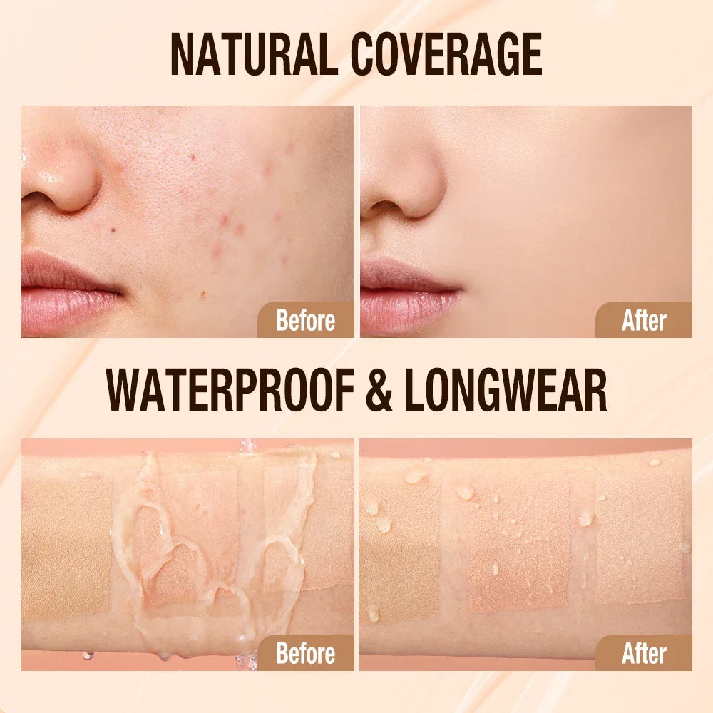 O.TWO.O Liquid Foundation 30ml – Full Coverage Waterproof Matte