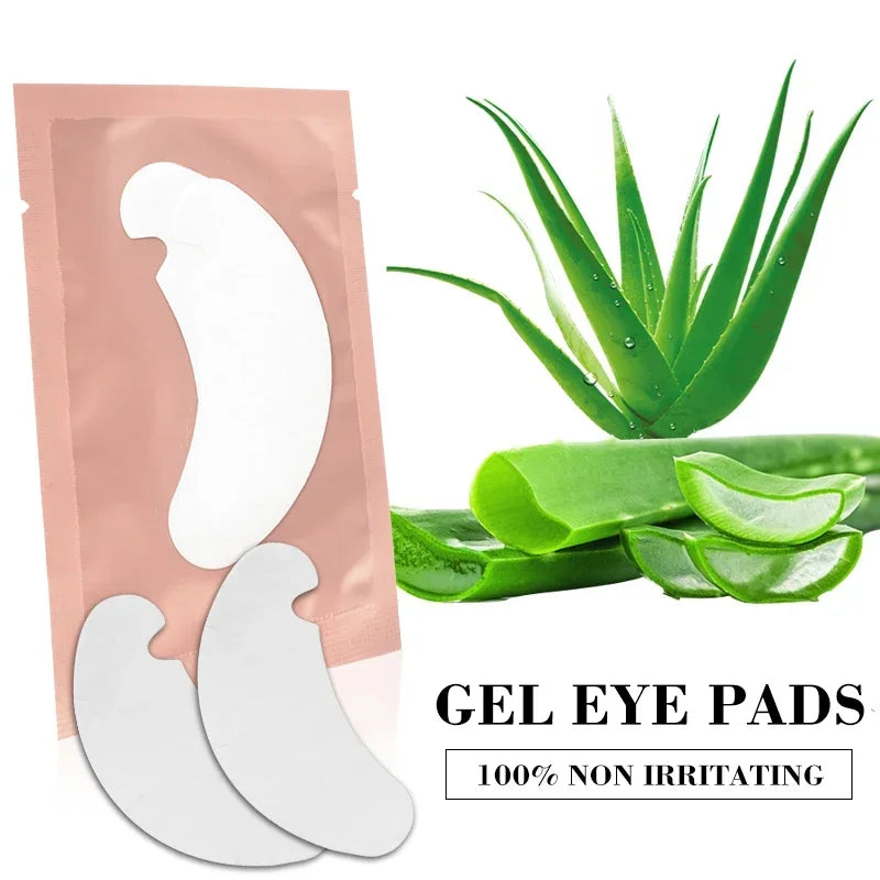 50 Pairs Hydrogel Eye Pads for Eyelash Extensions – U-Shape Gel Eyelash Extension Pads Peaceful Pleasures Health and Wellness