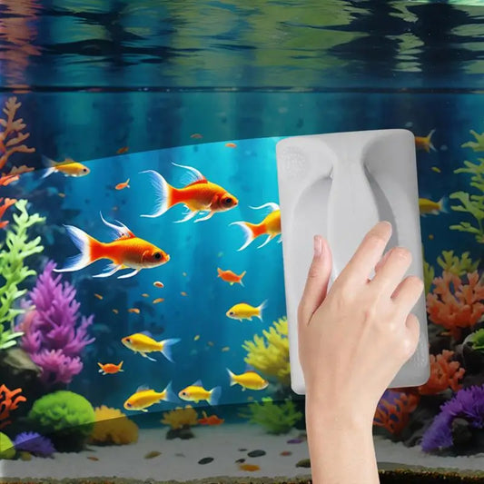 Aquarium Magnetic Brush | Algae Scrubber & Tank Glass Cleaner Aquarium Cleaning Tool Peaceful Pleasures Health and Wellness Brazil