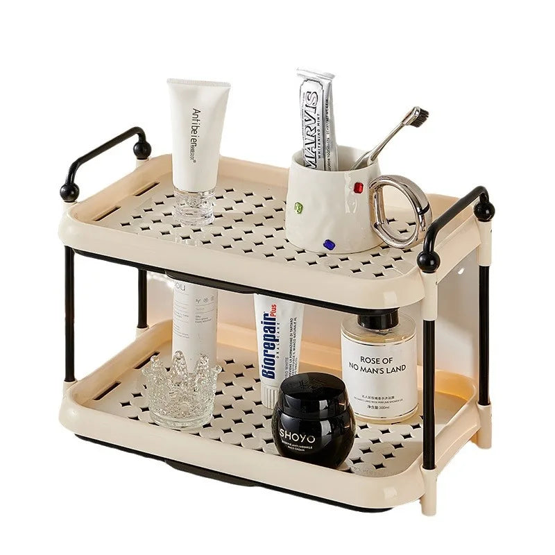 Cup Holder Organizer Desktop Water Cup Storage Rack Cream Style Kitchen Shelf Peaceful Pleasures Health and Wellness