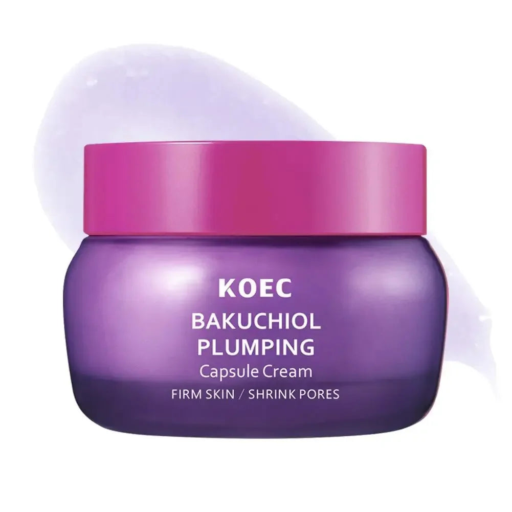 KOEC BAKUCHIOL Plumping & Vitamin Illuminating Skin Care Set, Cream & Serum, Firming Moisturizing Glowing For All Skin Types Peaceful Pleasures Health and Wellness BAKUCHIOL Cream