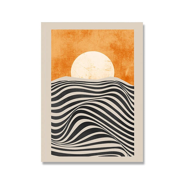 Modern Minimalist Bauhaus Exhibition Geometric Posters work Canvas Prints Abstract Painting Living Room Murals Home Decor Peaceful Pleasures Health and Wellness 5 40x60cm Unframed