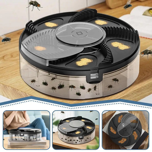 USB Electric Rotating Fly Trap – Quiet Auto Pest Catcher Electric Fly Trap Oasis Select