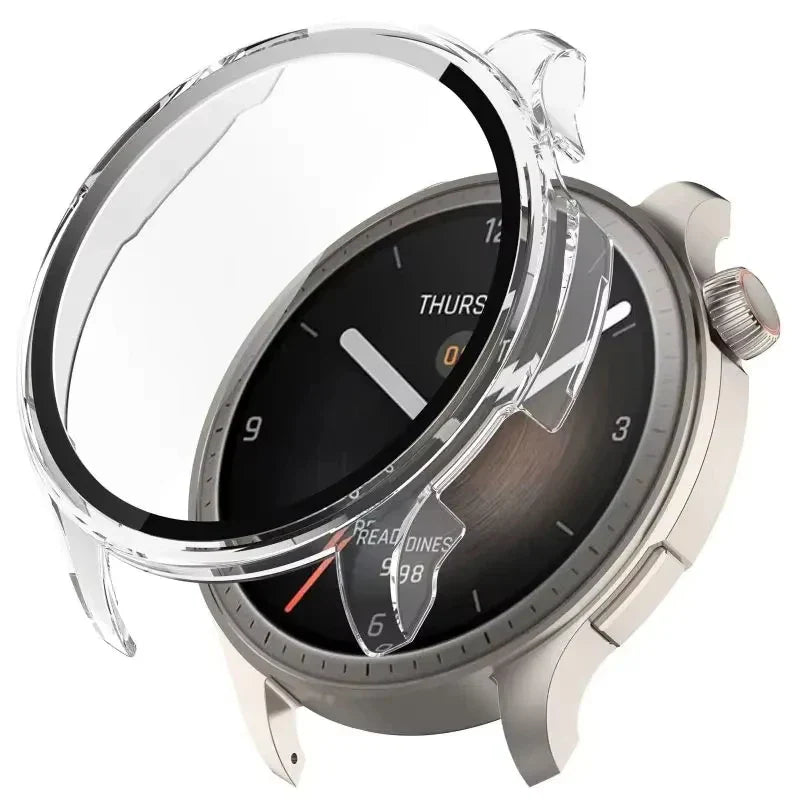 Amazfit Balance A2286 Tempered Glass Case & Screen Protector Smartwatch Protective Case Oasis Select Transparent For Amazfit Balance