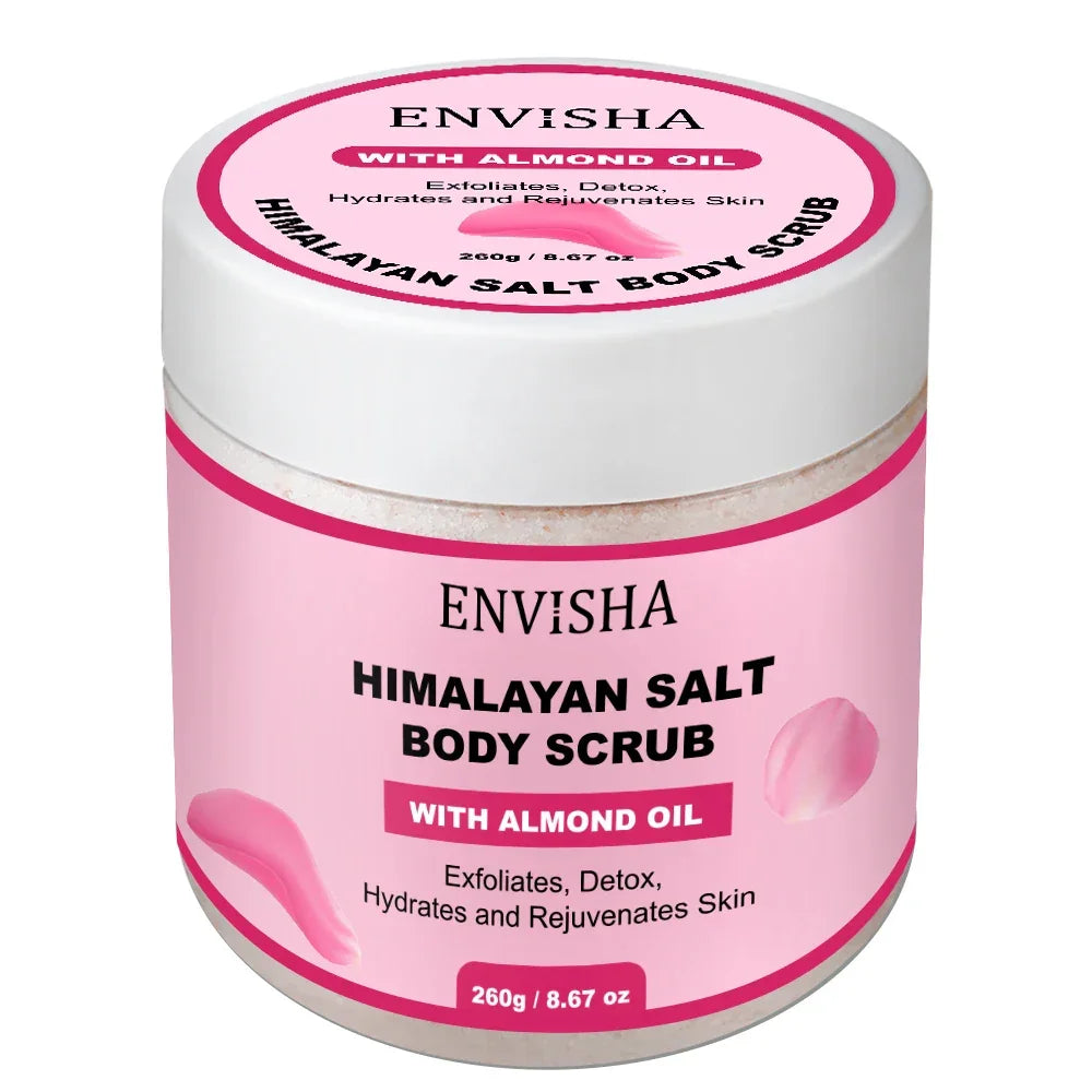 ENVISHA Rose Bath Salt Scrub – Exfoliating Body Massage Treatment Peaceful Pleasures Health and Wellness